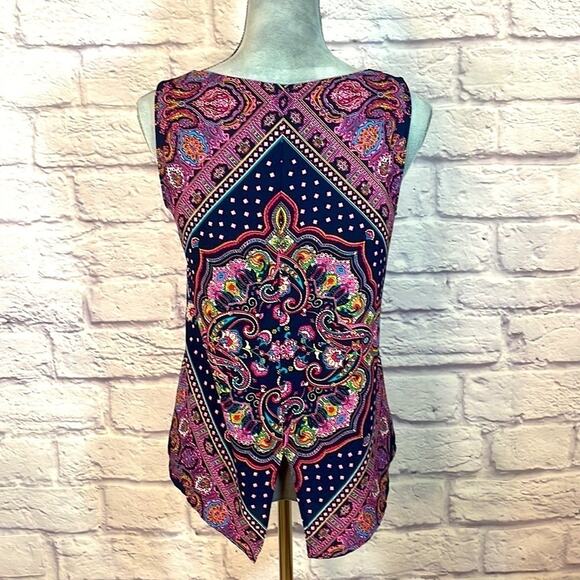 Renee C. colorful mandala design blouse - Picture 4 of 7